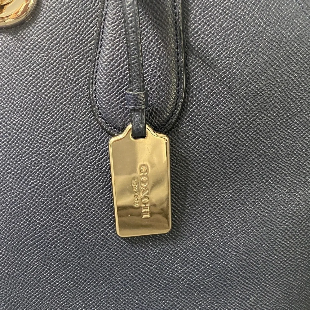 Coach Prince Street satchel. Navy Blue